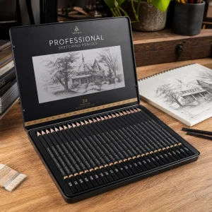 Professional Sketching Pencil Set 24 Grade