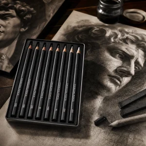 Charcoal Drawing Pencil Set 8 Piece