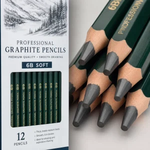 6B Soft Graphite Pencil Pack of 12