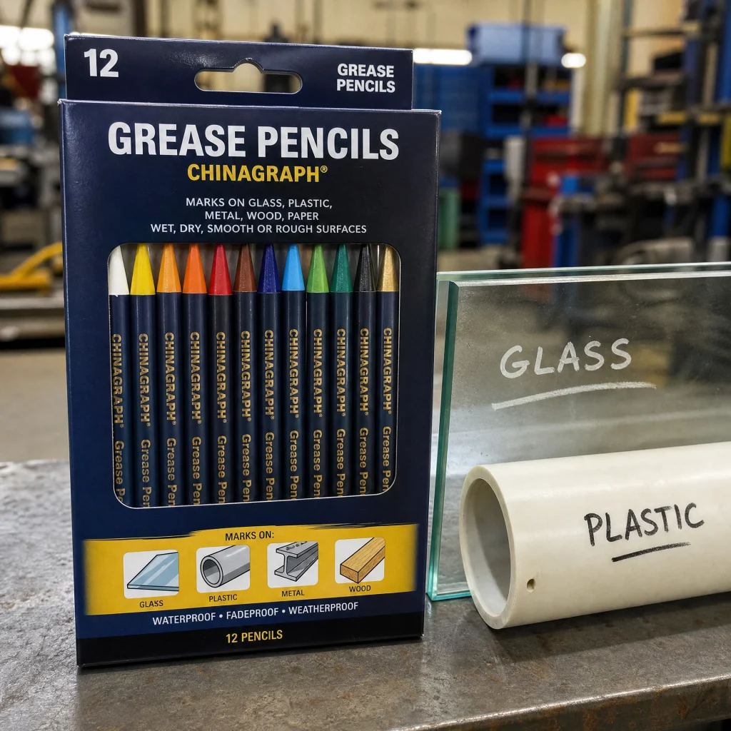 Grease Pencil Chinagraph 12 Pack All Surface