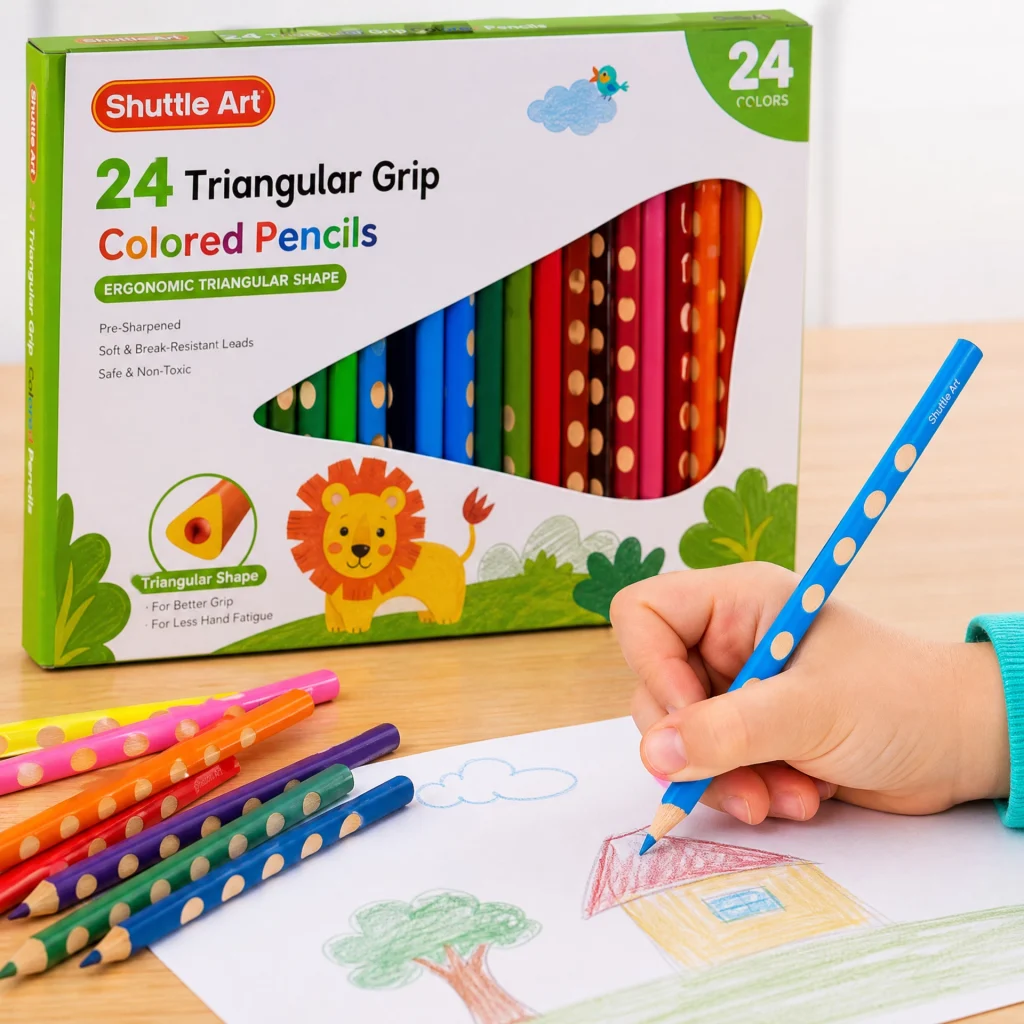 Triangular Grip Pencil Pack of 24 Kids
