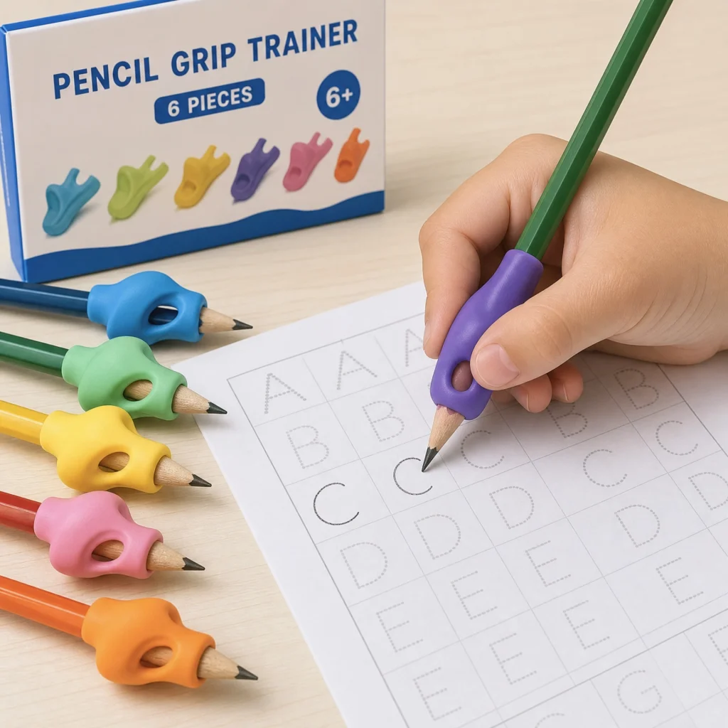 Pencil Grip Trainer Set 6 Piece Silicone