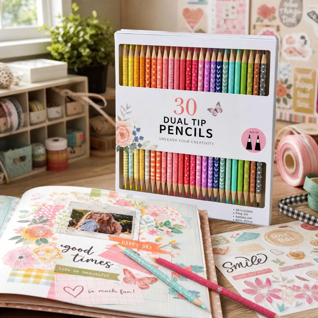 Scrapbooking Pencil Kit 30 Color Dual Tip