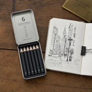 Miniature Sketch Pencil Set Pocket 6 Piece